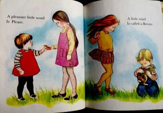 MY LITTLE BOOK Eloise Wilkin Vintage 1980 ' s Childrens Little Golden Book 3