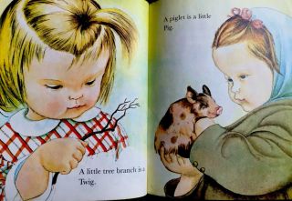 MY LITTLE BOOK Eloise Wilkin Vintage 1980 ' s Childrens Little Golden Book 4