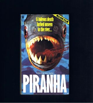Vintage Horror Movie Tie - In Piranha John Sayles 1978 Ex.  Cond