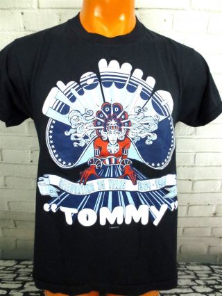 Vintage 80s The Who Tommy 25 Years 1964 - 1989 Rock Opera Tour T - Shirt Large L