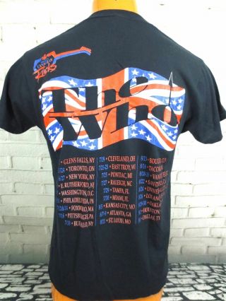vintage 80s THE WHO TOMMY 25 YEARS 1964 - 1989 ROCK OPERA TOUR t - shirt LARGE L 4