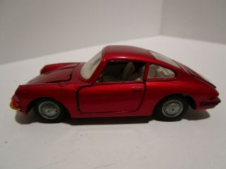 Vintage - 1/43 Politoys - Porsche 912 - 527 - Red - No Box - Made In Italy