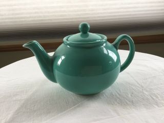 Vintage Pristine England Blue Teapot Small