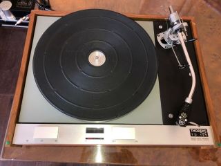 Wow Thorens Td 125 Transcription Turntable W/cover - Top Example Sme 3009 Arm