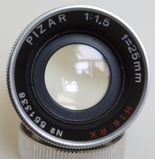 Kern Pizar 25mm 1.  5 H16 RX C mount lens | cine 25 f1.  5 25/1.  5 Bolex Paillard 3