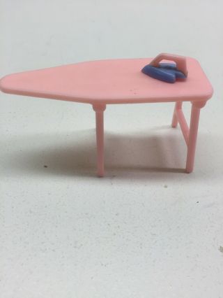 Vintage Renwal Doll House Furniture Ironing Board And Iron