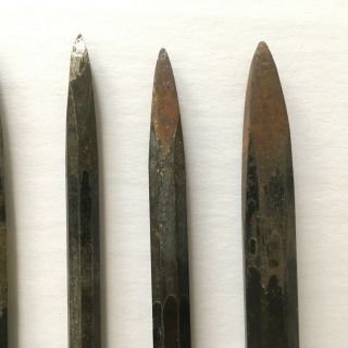 12 vtg Stone Carving Tools - VARIOUS CHISELS - Sculpting Tools 5