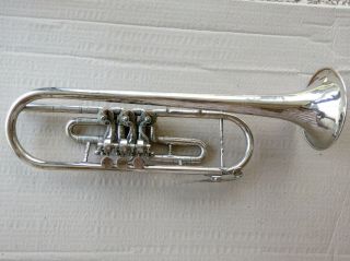 Vintage Soviet Ussr Brass Pipe Trumpet Flugelhorn 1974