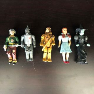 Vintage Set Of 5 Wizard Of Oz Mgm Turner 1988 Toys 4 " Tall -