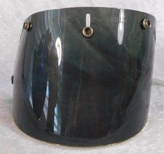 Vtg Paulson Co Model 3 Tinted Motorcycle Helmet Full Face Shield