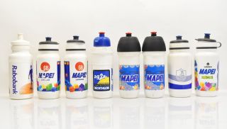 Vintage Elite And Tacx Water Bottles Mapei Ag2r Rabobank Campagnolo Set Of 8