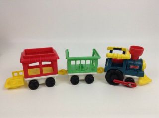 Fisher Price Little People Playset Circus Train w Figures Station Vintage 1991 2