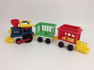 Fisher Price Little People Playset Circus Train w Figures Station Vintage 1991 3