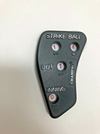 Vintage Champro Baseball Pitch Counter Ball Strike Out Inning