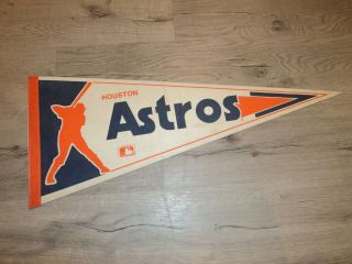 Vintage Houston Astros Major League Baseball 30 " Pennant Flag Collectible