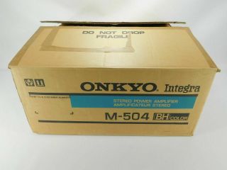 Onkyo Integra M - 504 Stereo Power Amplifier W/ Box