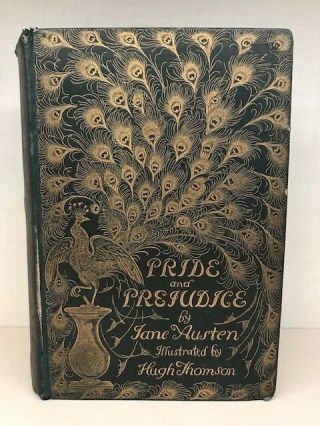 Pride And Prejudice - Jane Austen - Peacock Binding - 1894 - First Edition