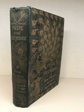 PRIDE AND PREJUDICE - JANE AUSTEN - PEACOCK BINDING - 1894 - FIRST EDITION 2