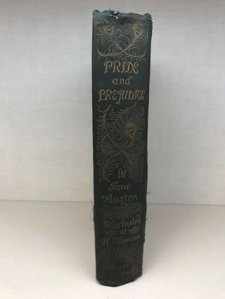 PRIDE AND PREJUDICE - JANE AUSTEN - PEACOCK BINDING - 1894 - FIRST EDITION 3