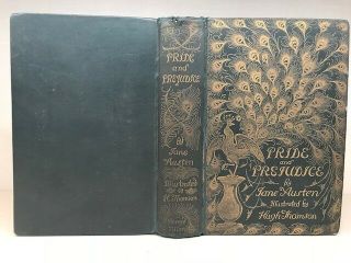 PRIDE AND PREJUDICE - JANE AUSTEN - PEACOCK BINDING - 1894 - FIRST EDITION 4
