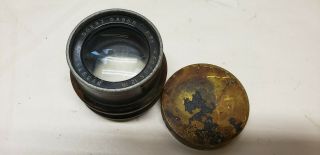 Antique Goerz Dagor F 6.  8 12 In Focus Brass Barrel Lens For Portrait Camera