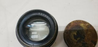 Antique Goerz Dagor F 6.  8 12 in focus brass barrel lens for portrait camera 3