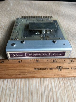 Vintage Be Broadcast Electronics 3603 Stereo Monitor Amp Card Module