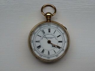 Vintage Centre Seconds Chronograph Pocket Watch