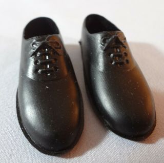 1964 Vintage Gi Joe Black Cadet Shoes Cotswold 12 " Action Figure Shoes Soft