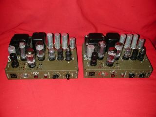 RCA US Signal Corps 6L6 6SN7 5U4 Tube Theater Amplifiers [Pair] 11