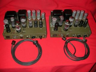 RCA US Signal Corps 6L6 6SN7 5U4 Tube Theater Amplifiers [Pair] 2