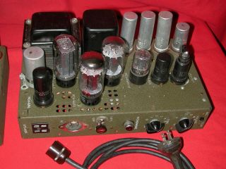 RCA US Signal Corps 6L6 6SN7 5U4 Tube Theater Amplifiers [Pair] 3