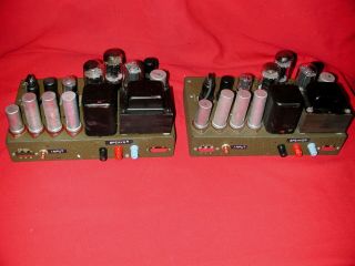 RCA US Signal Corps 6L6 6SN7 5U4 Tube Theater Amplifiers [Pair] 6