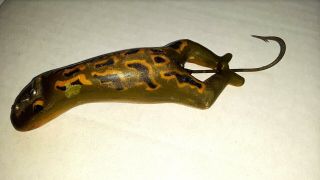 Vintage Fishing Lure Heddon Luny Frog