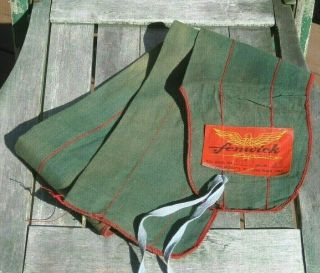 Vintage Fenwick Ff85 - 3 Fly Fishing Rod Case Only Green Fabric Sock