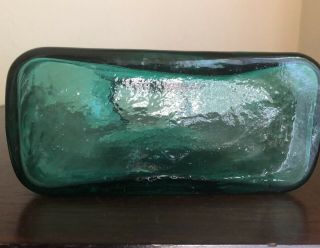 Vintage BLENKO Glass AQUA BLUE Water Jug Pitcher Bottle Carafe Double Spout 4