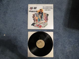 James Bond Live And Let Die Soundtrack 12 " Lp Vinyl Record 1973