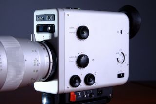 Braun Nizo 801 w/ 7 - 80mm Schneider.  FILM,  Fully Functional 4