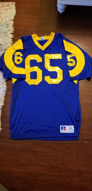 Vintage 80s 90s Russell Los Angeles Rams Jersey Sz 48
