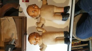 2 Vintage Campbell Soup Dolls 1960s Campbell Kid Made By Ideal Toy Corp