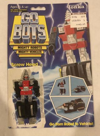 Vintage Gobots 1984 Transformers Screwhead