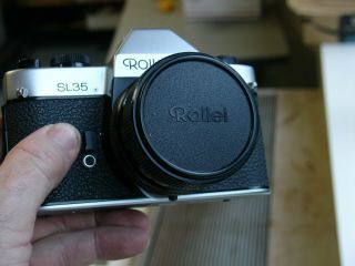 Rolleiflex Sl35 Camera W/50mm Planar Lens And 35mm Negative Scanner