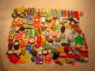 Vintage Gumball Charms Prizes 200 Assorted Vending Toys