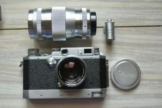 Canon Ii F2 E - P With Canon E - P 50mm And 135mm Lenses,  Accessories