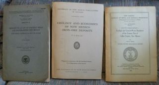 3 Books Geology Of Mexico 1925 - 1949 Illustrated Maps Usgs