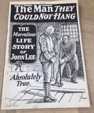Vintage Story Of The Man They Could Not Hang Life Story Of John Lee 1369