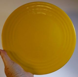 Vintage Bauer Pottery Ring Ware Yellow Dinner Plate California