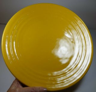 Vintage Bauer Pottery Ring Ware YELLOW Dinner Plate California 2