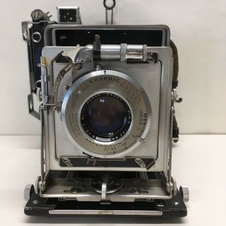 GRAFLEX SPEED GRAPHIC 4X5 Camera - Kodak Graphic Supermatic X - Case, 3