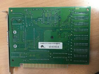 RARE Vintage 8 bit Octek PC Chips E VGA ISA Video Graphics Card F 82C451 256kB 5
